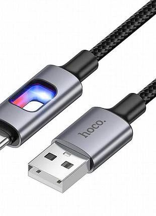 Дата кабель hoco u144 new usb to type-c 3a (1.2m) black 3