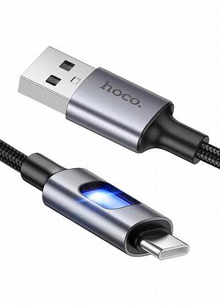 Дата кабель hoco u144 new usb to type-c 3a (1.2m) black 4