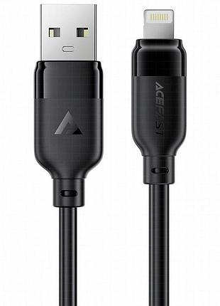 Дата кабель acefast c16-02 usb to lightning 2.4a (1.2m) black