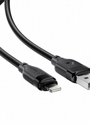 Дата кабель acefast c16-02 usb to lightning 2.4a (1.2m) black 4