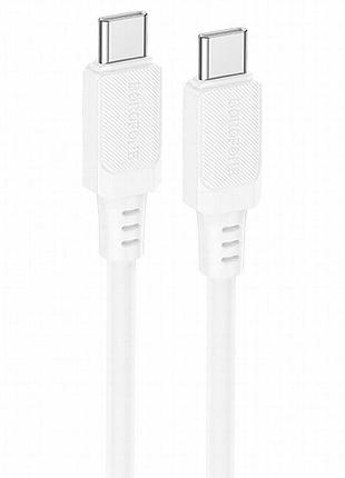 Дата кабель borofone bx115 lotto type-c to type-c 60w (1m) white