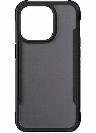 Tpu+pc чехол defense matte для apple iphone 15 pro (6.1") черный