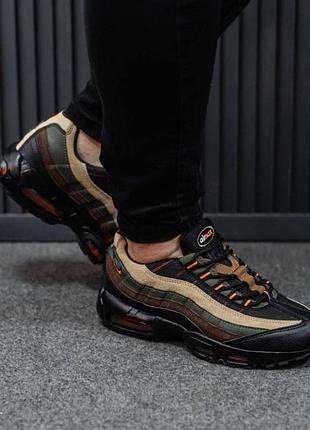 Чоловічі кросівки nike air max 95 brown beige black / smb+ 🔗