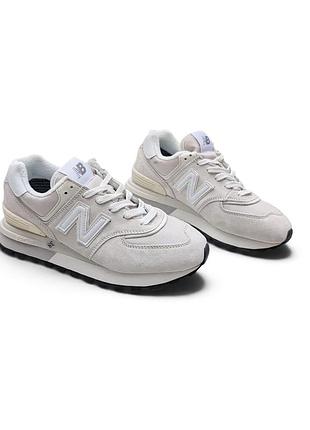 Жіночі кросівки new balance 574 legacy сірі (термо)