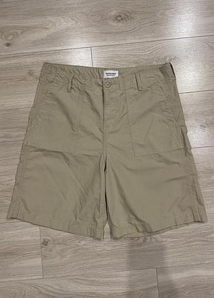 Чоловічі шорти чинос карго бежеві jack & jones (100% бавовна)