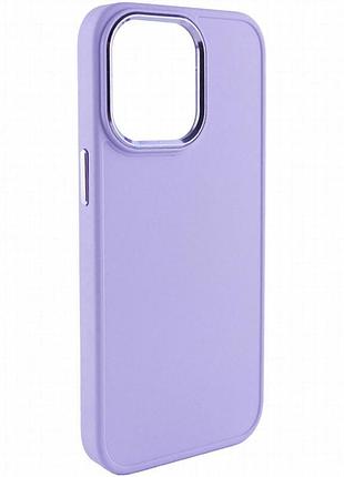 Tpu чехол bonbon metal style для apple iphone 13 pro (6.1") сиреневый / dasheen