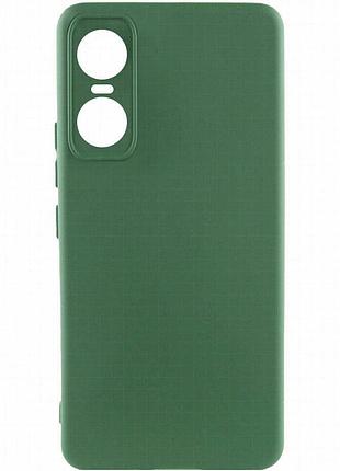 Чехол silicone cover lakshmi full camera (a) для tecno pop 6 pro зеленый / dark green
