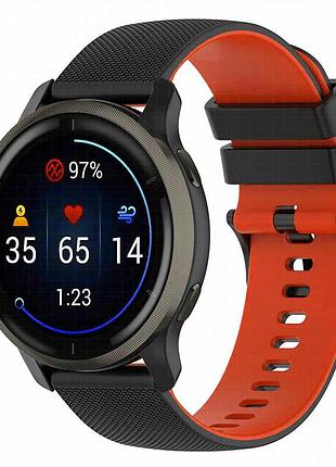 Ремешок ribby для smart watch 20mm black / red