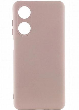 Чехол silicone cover lakshmi full camera (a) для oppo a38 / a18 розовый / pink sand