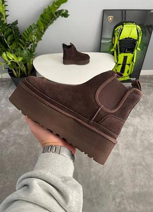 Уггі ugg neumel chelsea platform chocolate / smb+ 🔗 4