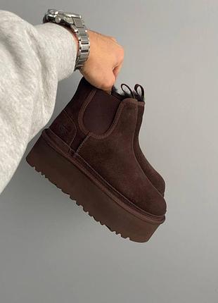 Уггі ugg neumel chelsea platform chocolate / smb+ 🔗 5