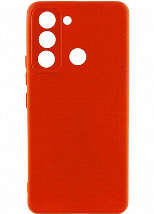 Чехол silicone cover lakshmi full camera (a) для tecno spark 8c красный / red