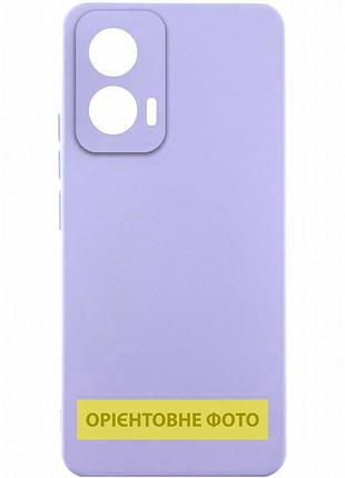 Чехол silicone cover lakshmi full camera (aaa) для motorola moto g55 5g сиреневый / dasheen