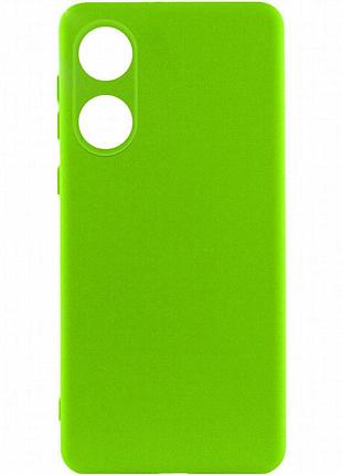 Чехол silicone cover lakshmi full camera (a) для oppo a58 4g салатовый / neon green