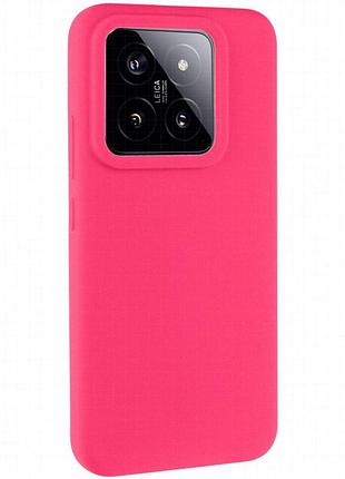Чехол silicone cover lakshmi (aaa) для xiaomi 14 pro розовый / barbie pink