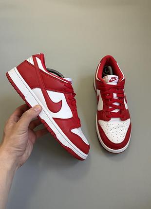 Nike dunk low sp "university red" 42(27см) jordan 1