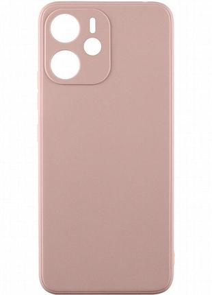 Силиконовый чехол candy full camera для xiaomi redmi note 14 4g (europe version) розовый / pink sand