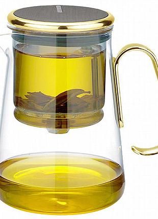 Чайник для заваривания teapot d-12 lingxi elegant 700ml advanced gold