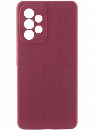 Чехол silicone cover lakshmi full camera (aaa) для samsung galaxy a13 4g бордовый / plum