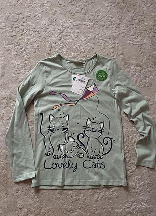 Реглан для дівчинки з принтом lovely cats