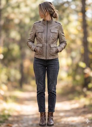 Mustang 1932 шкіряна куртка, s-m.вінтаж 90х