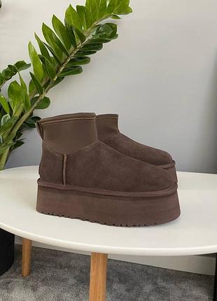 Угги ugg classic mini dipper chocolate / smb+ 🔗