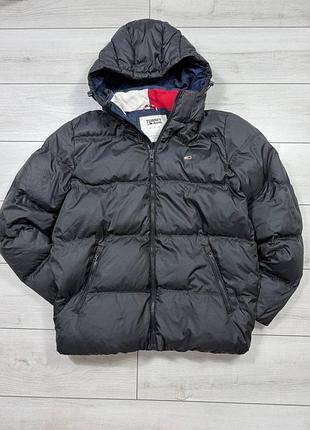 Чоловічій пуховик tommy jeans великого розміру(xxl)