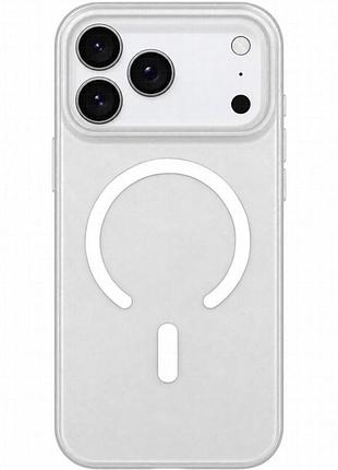 Чехол pc matte color with magnetic fit для apple iphone 17 pro max / 18 pro max (6.9") white