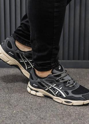 Мужские кроссовки asics gel nyc black beige gore-tex / smb+ 🔗
