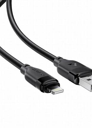 Дата кабель acefast c16-06 usb to lightning 2.4a (2m) black 3