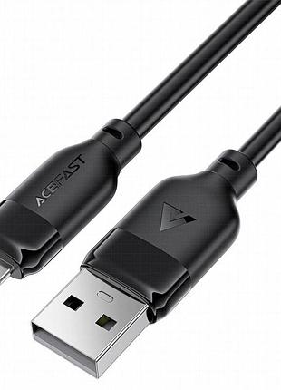 Дата кабель acefast c16-06 usb to lightning 2.4a (2m) black 4
