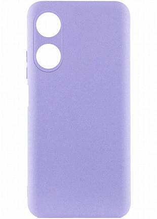 Чехол silicone cover lakshmi full camera (a) для oppo a38 / a18 сиреневый / dasheen