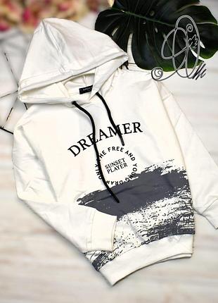Худи на мальчика “dreamer” белое
