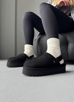 Ugg lanah clog platform black 3
