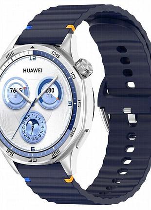 Силиконовый ремешок wavy для smart watch 20mm midnight blue