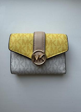 Гаманець жіночий michael kors жовто-білий