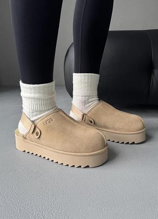 Ugg lanah clog platform beige 3