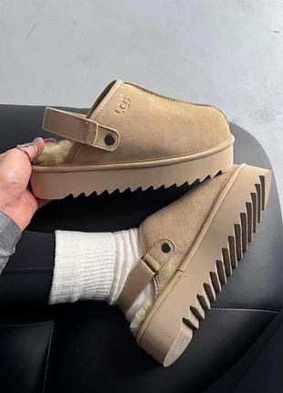 Ugg lanah clog platform beige 10