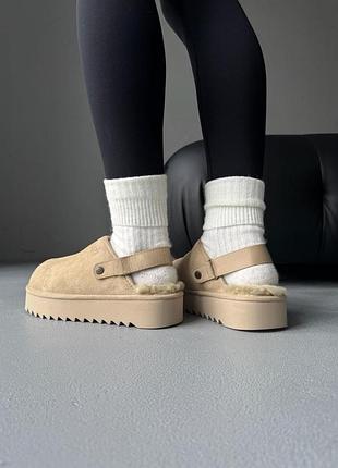 Ugg lanah clog platform beige 8