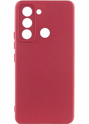 Чехол silicone cover lakshmi full camera (a) для tecno pop 5 lte бордовый / marsala