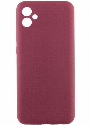 Чехол silicone cover lakshmi full camera (aaa) для samsung galaxy a04e бордовый / plum