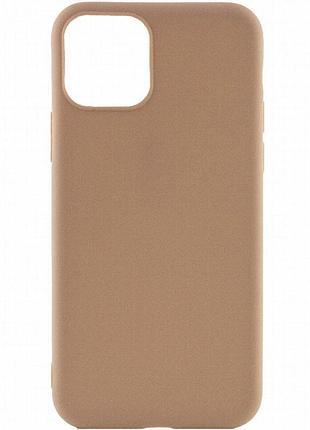 Силиконовый чехол candy для apple iphone 14 (6.1") коричневый