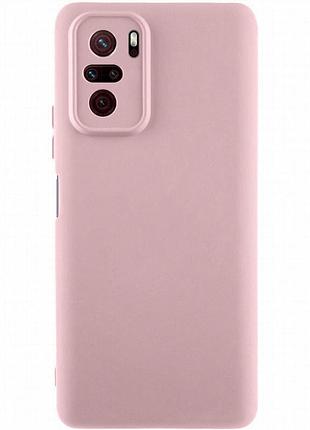 Чехол silicone cover lakshmi full camera (aaa) для xiaomi redmi note 10 / note 10s / poco m5s розовый / pink sand