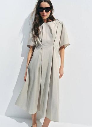 Сукня міді а-силуету від zara