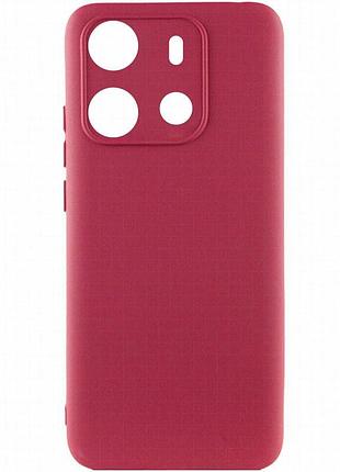 Чехол silicone cover lakshmi full camera (a) для tecno spark go 2023 бордовый / marsala