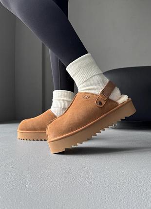 Ugg lanah clog platform chestnut 9