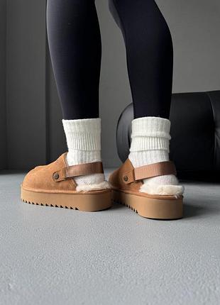 Ugg lanah clog platform chestnut 10