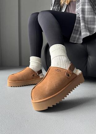 Ugg lanah clog platform chestnut 6