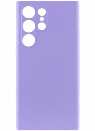 Чехол silicone cover lakshmi full camera (aaa) для samsung galaxy s23 ultra сиреневый / dasheen