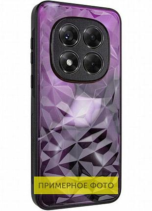 Tpu+pc чехол prisma bubblegum для xiaomi redmi note 14 4g (int. version) 3d purple